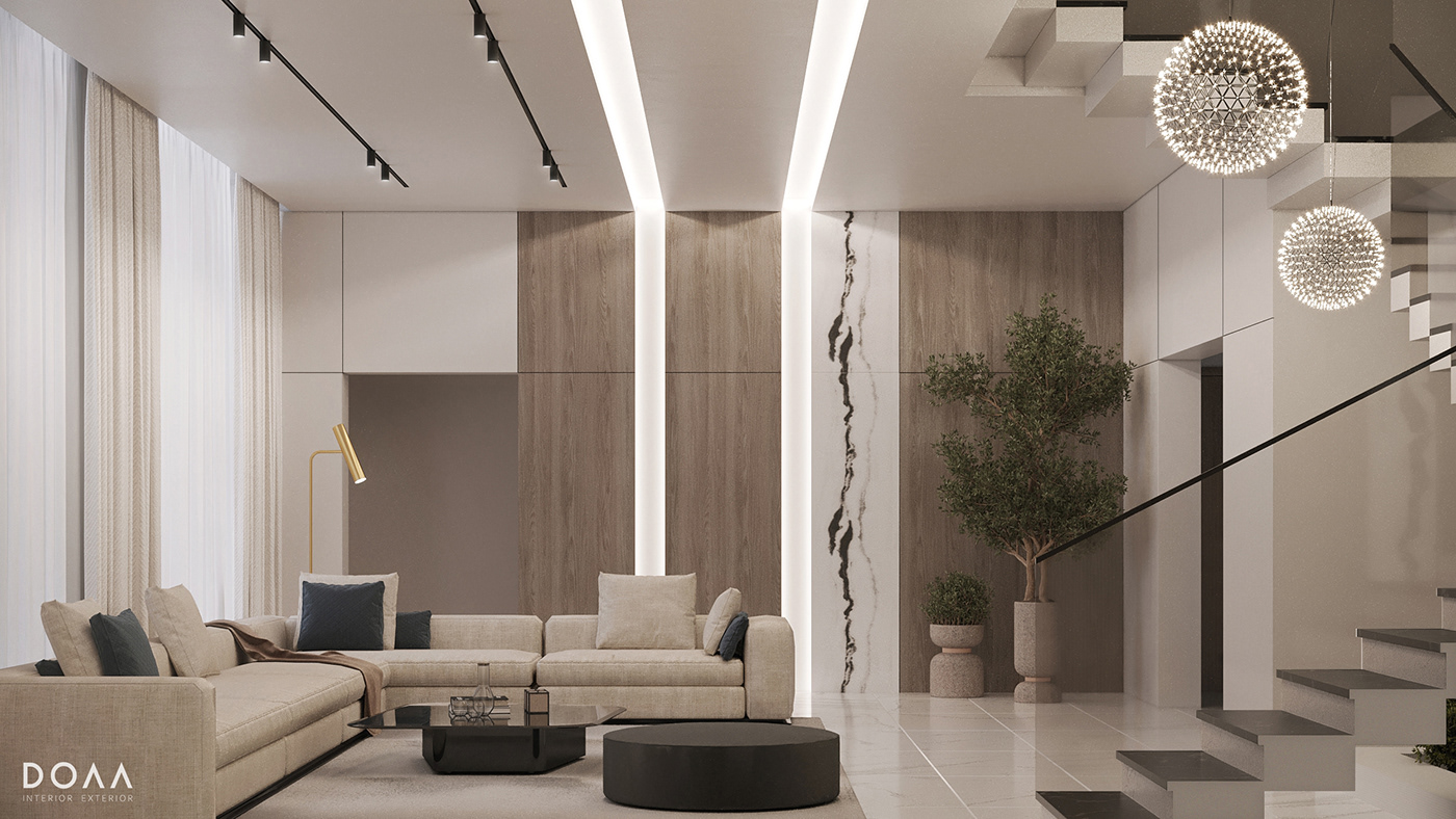 apartment design interior design  KSA living room MAJLIS majlis design minimalist modern Villa Wabi Sabi