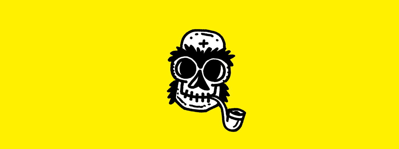 beer brand colour pirate skulls doodle ILLUSTRATION 