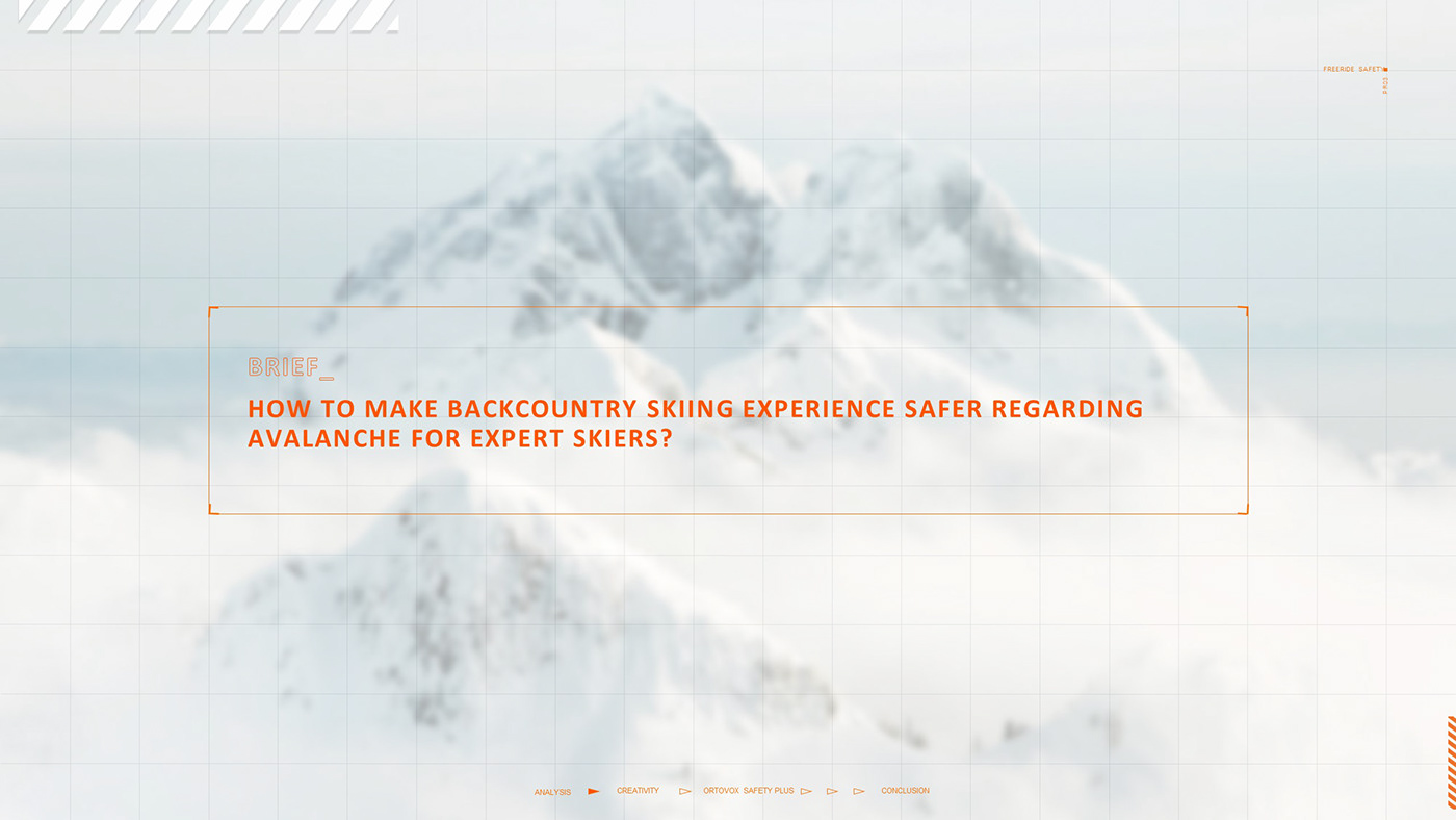 apparel design freeride protection safety Ski sports UI