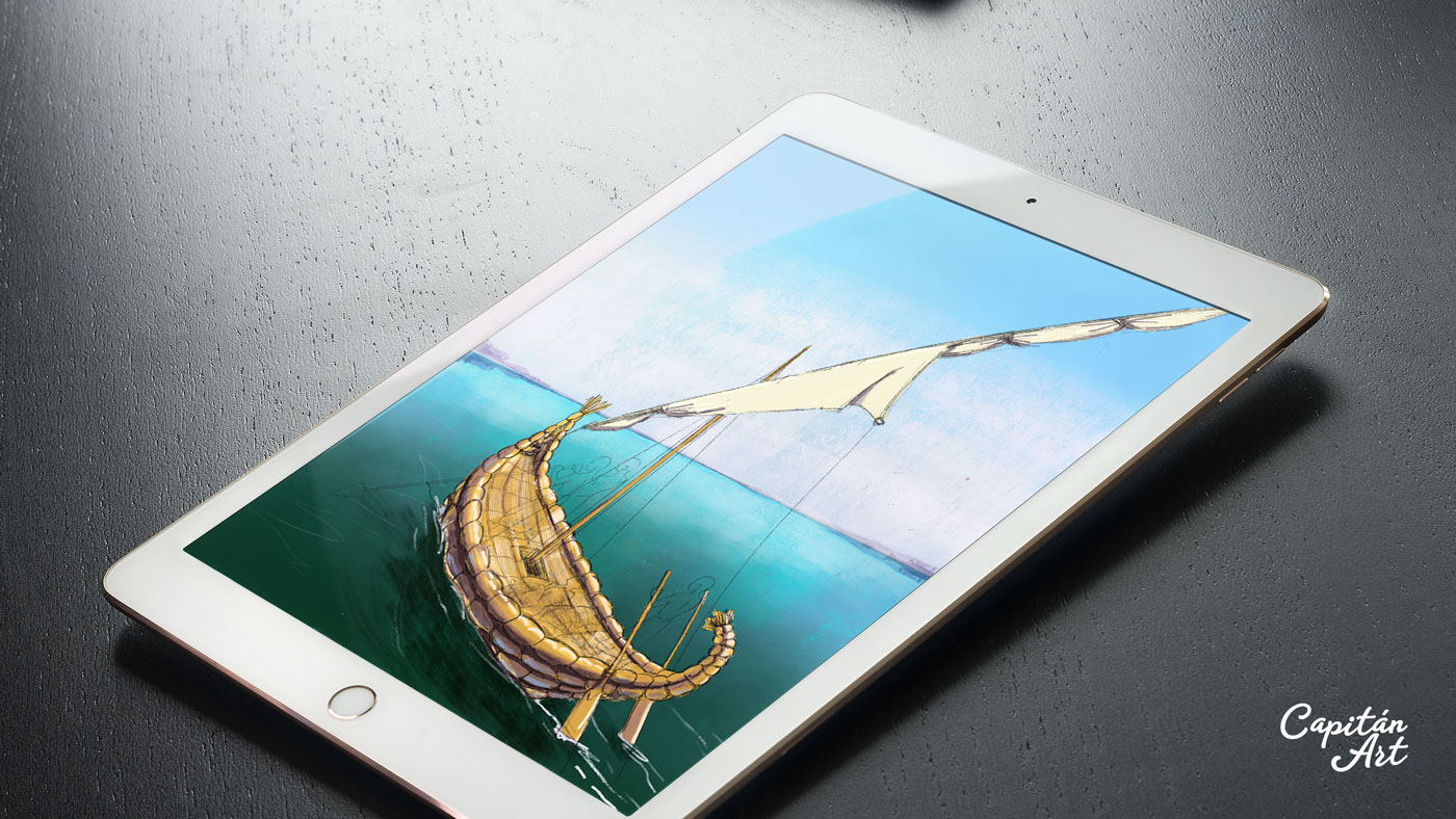 ILLUSTRATION  concept art setting Procreate iPad Assassin Creed origins ubisoft playstation Digital Art 