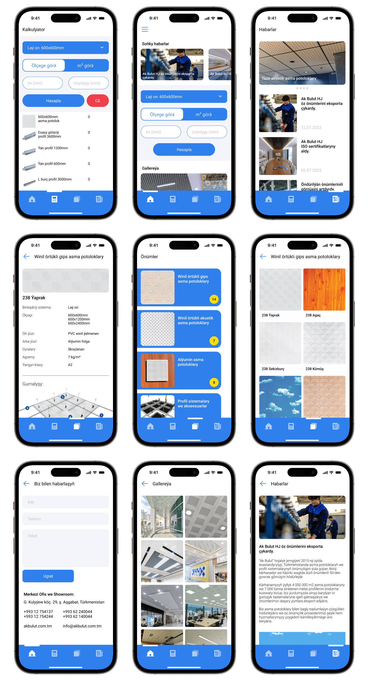 ui design user interface Mobile app Figma Turkmenistan googleplay appstore app design ak bulut Suspended Ceiling
