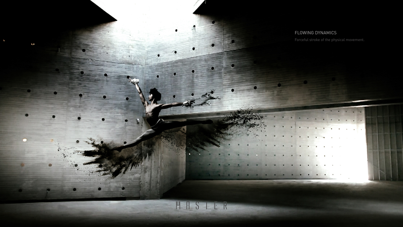 huawei P8 Choreography   3D illustration advertising design dongho lee Promo Film styleframes
