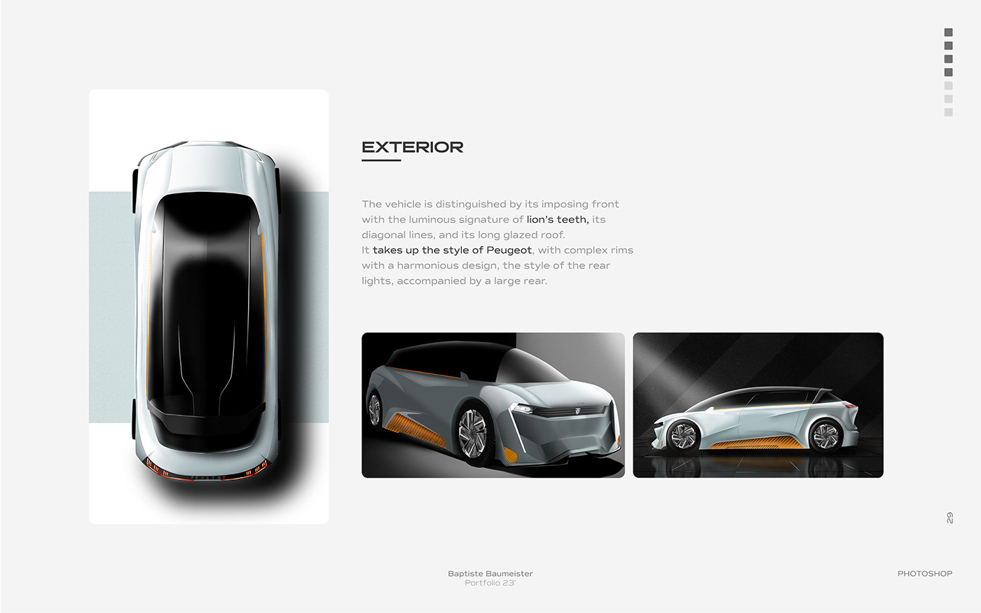 car design portfolio presentation design watch baptiste baumeister Portfolio Design Industrial portfolio