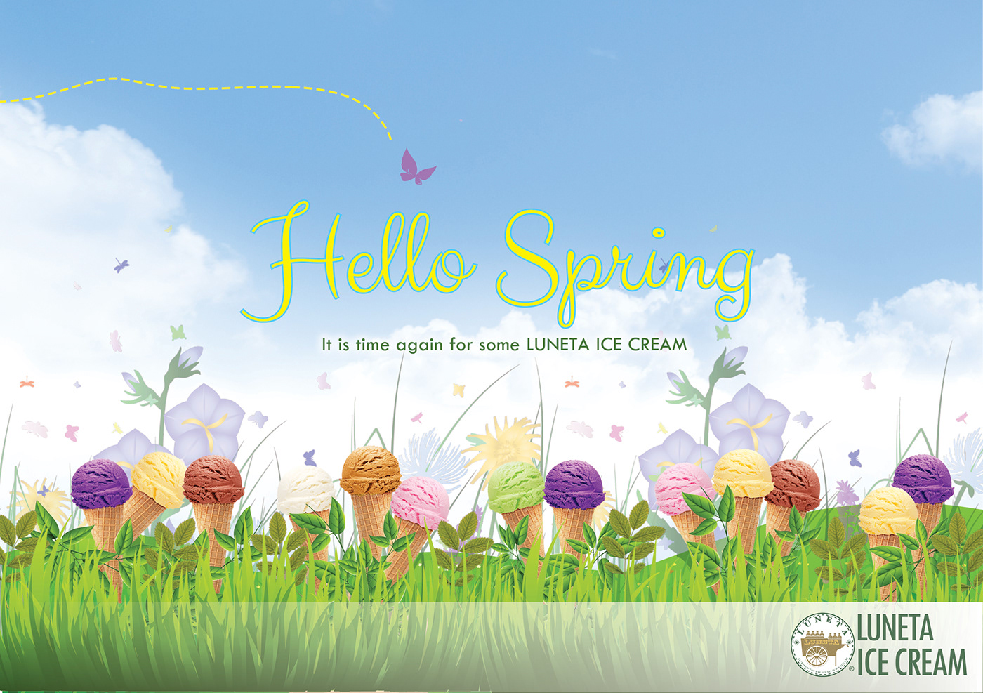 ice cream filipino Europe campaigns advertisements flyers digital