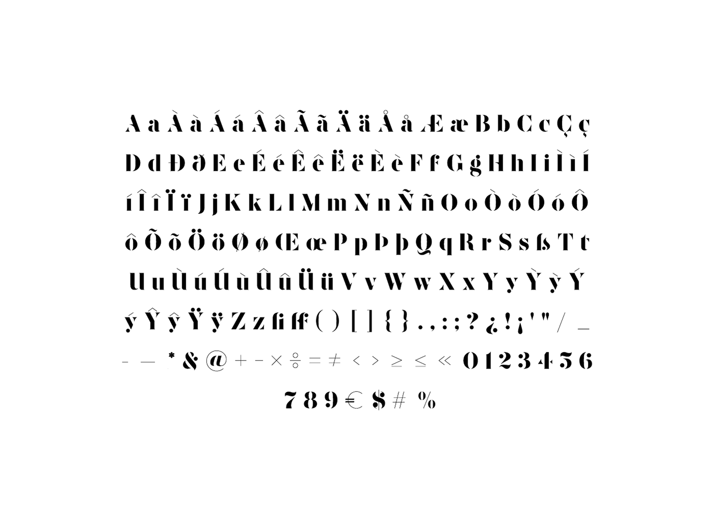 font free download Free font Andrew Herndon Typeface Zefani free typeface Didot bodoni new Typefamily san serif elegant luxury