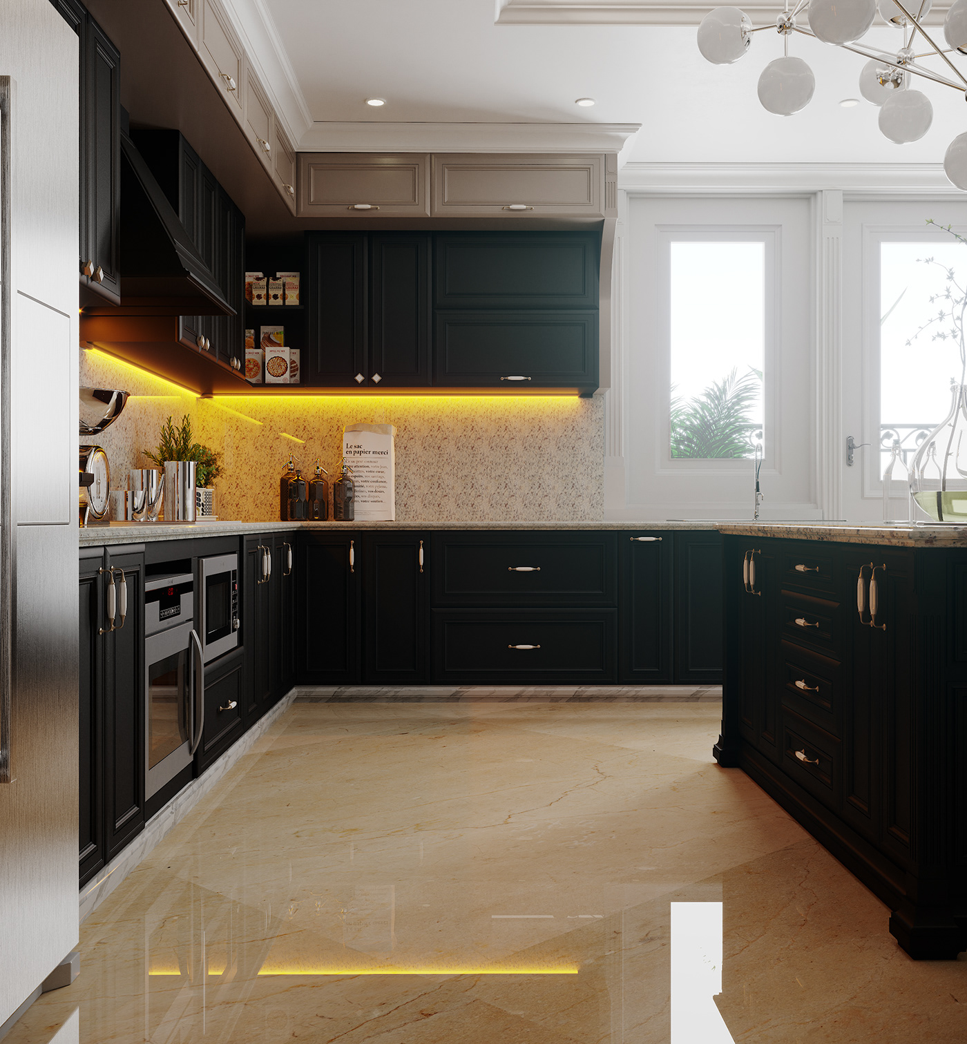3D design Interior kitchen