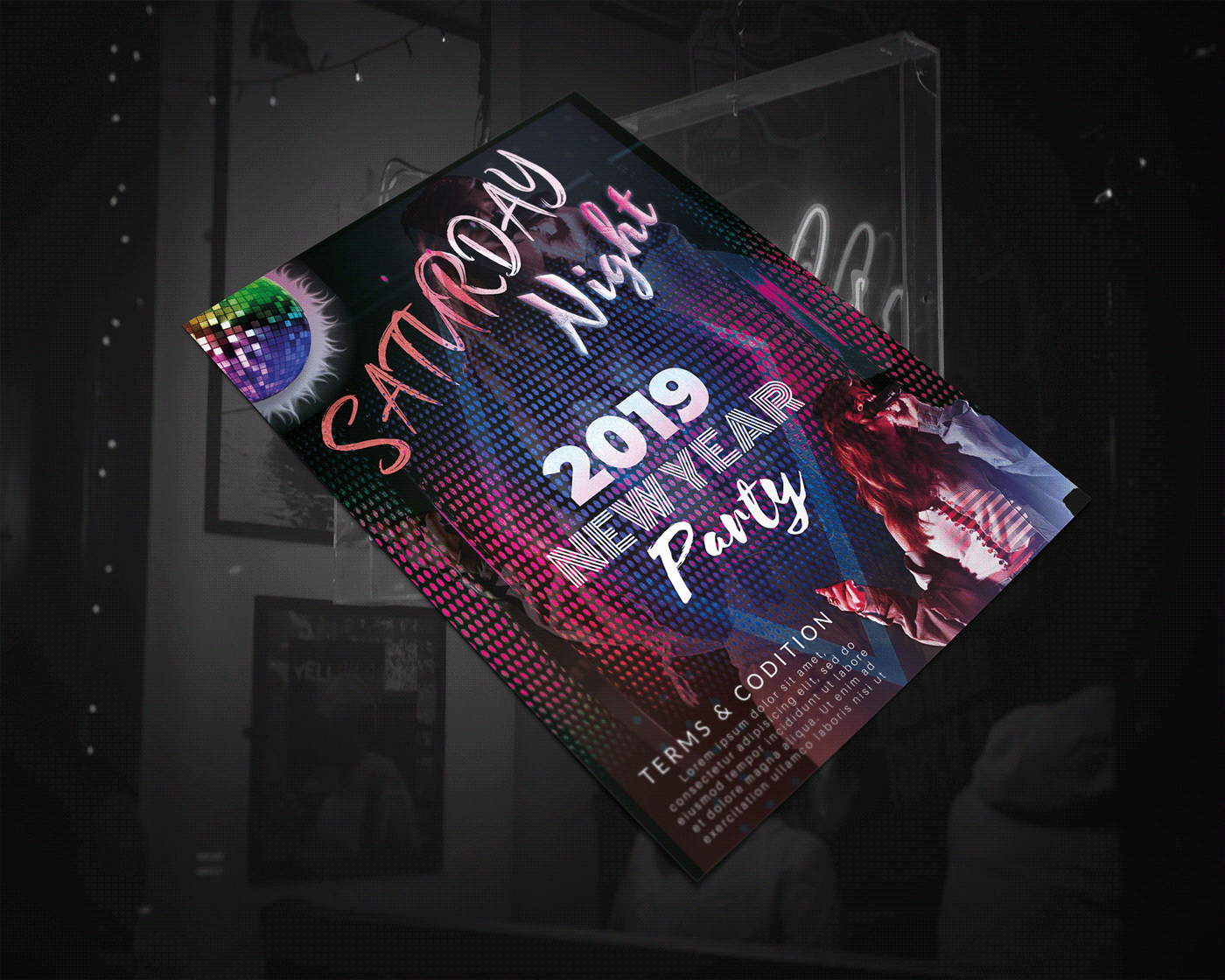 colorful dj flyer Flyer Design night party party party flyer party flyer design trend Unique