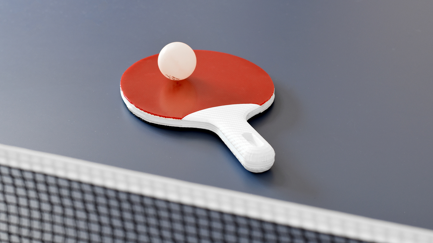 Ergonomics industrial design  ping pong Racket sports table tennis