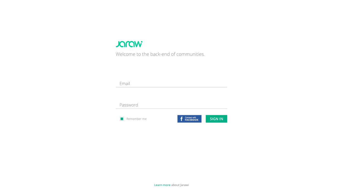 jarawi UI user interface social network