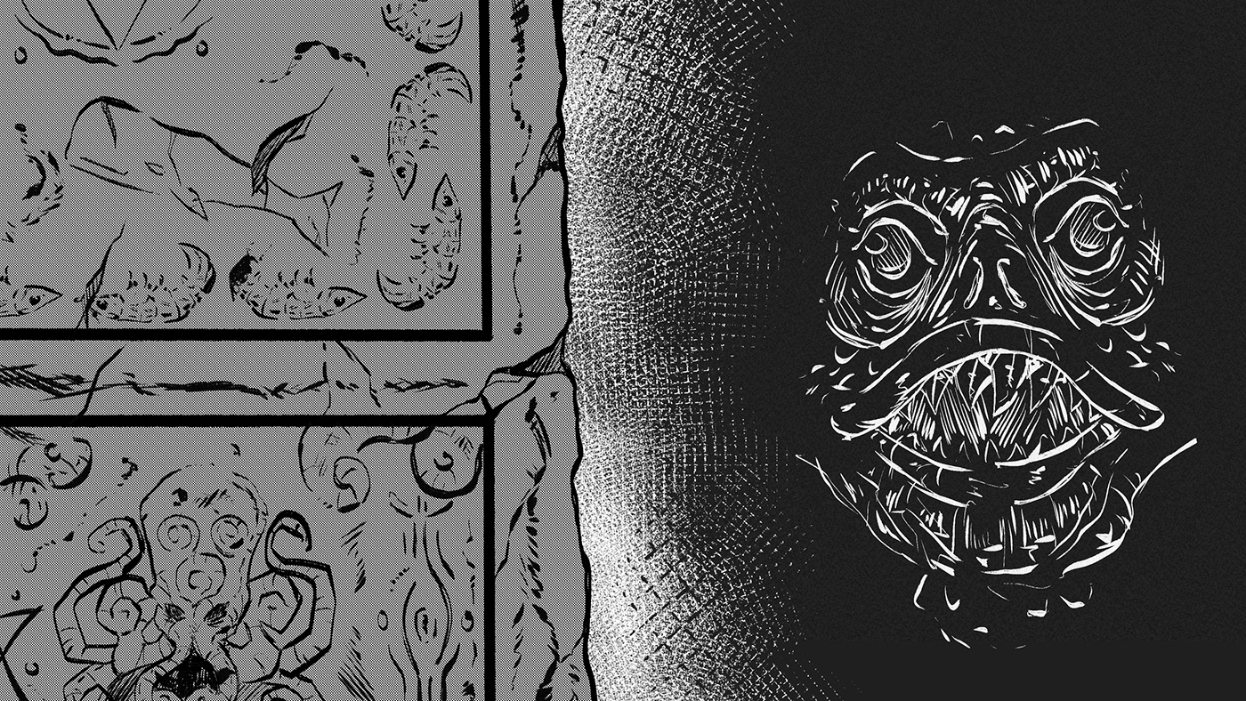 lovecraft horror Digital Art  ILLUSTRATION  cthulhu monster creature fantasy concept art digital illustration