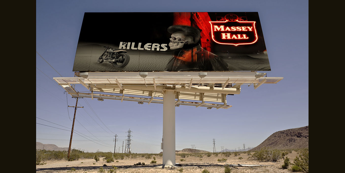 The Killers Rockabilly desert skull bones motorcycle sign alone rock