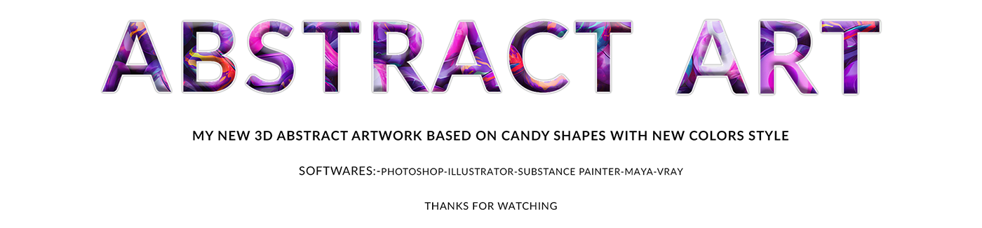 3D abstract adobe art Candy colors design illustrations Render wallpaper