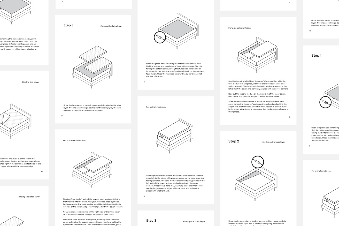 art direction  branding  clean mattress natural Packaging Sustainable UI visual identity Web Design 