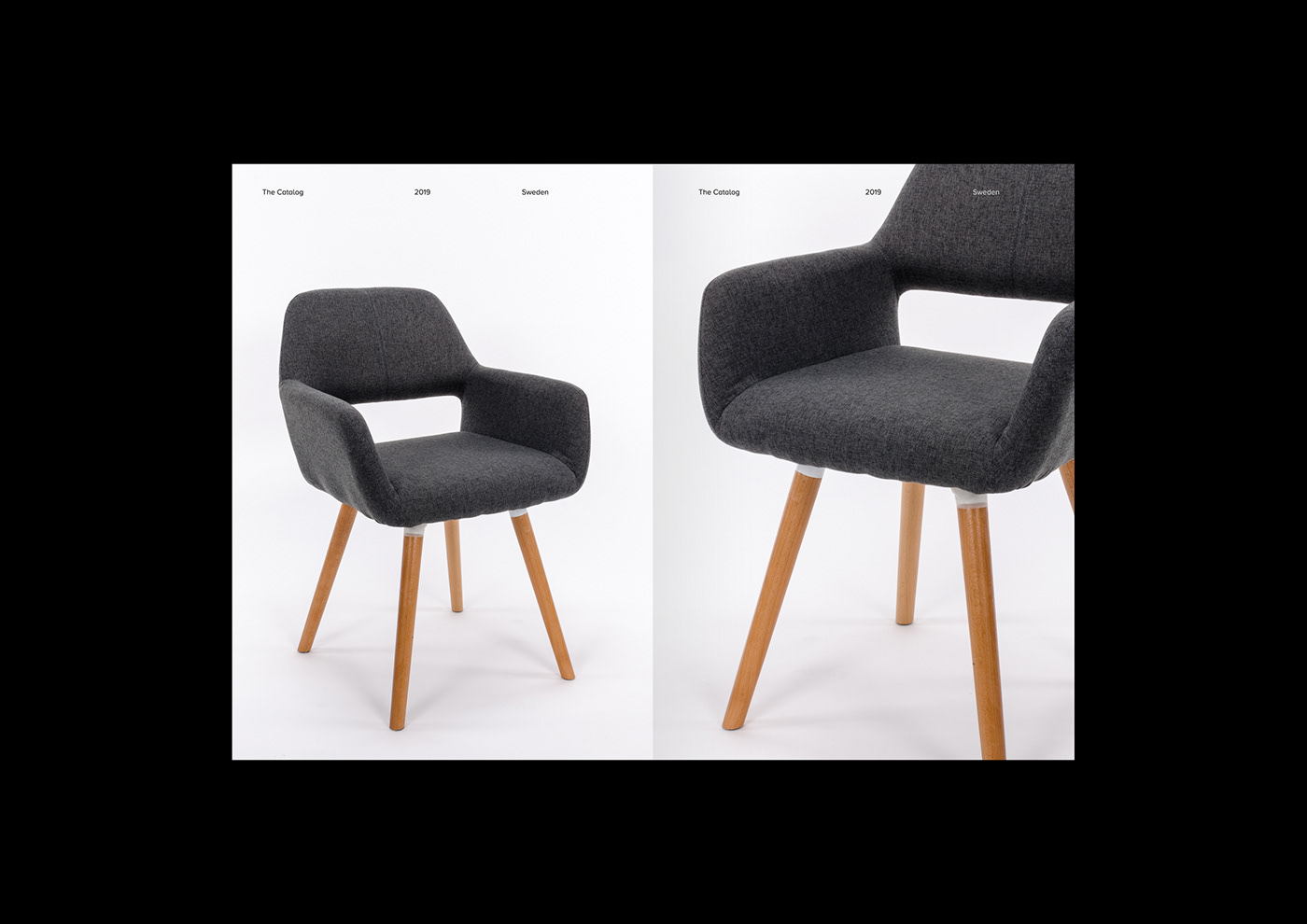 Behance furniture catalog brandidentity Sweden orange modern sophisticated