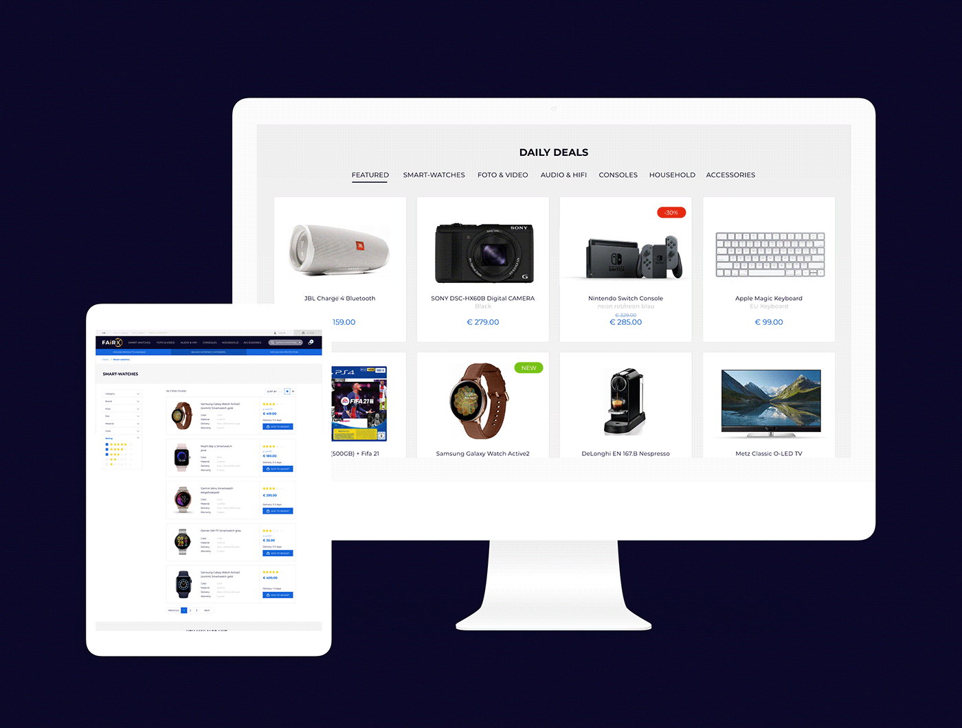 e-commerce identity landing page online store shop ui design UI/UX user interface ux webshop