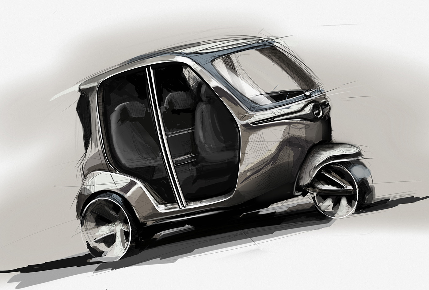 car sketches Renders photoshop concept cardesign industrial design  automobile design product design  drawings