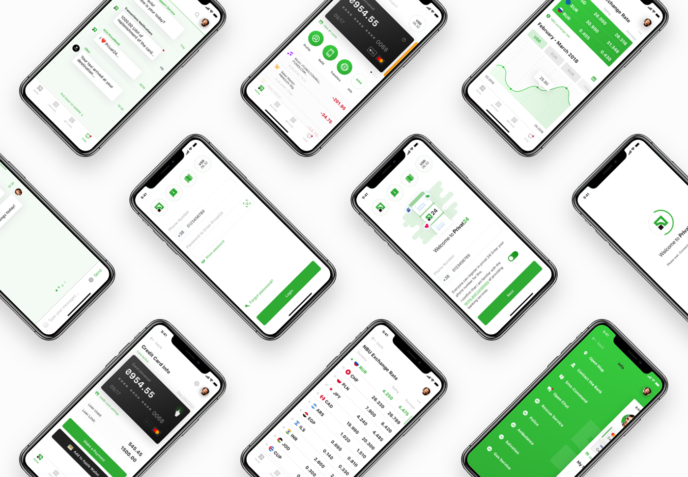 UI ux app mobile Bank concept finance clean Interface money