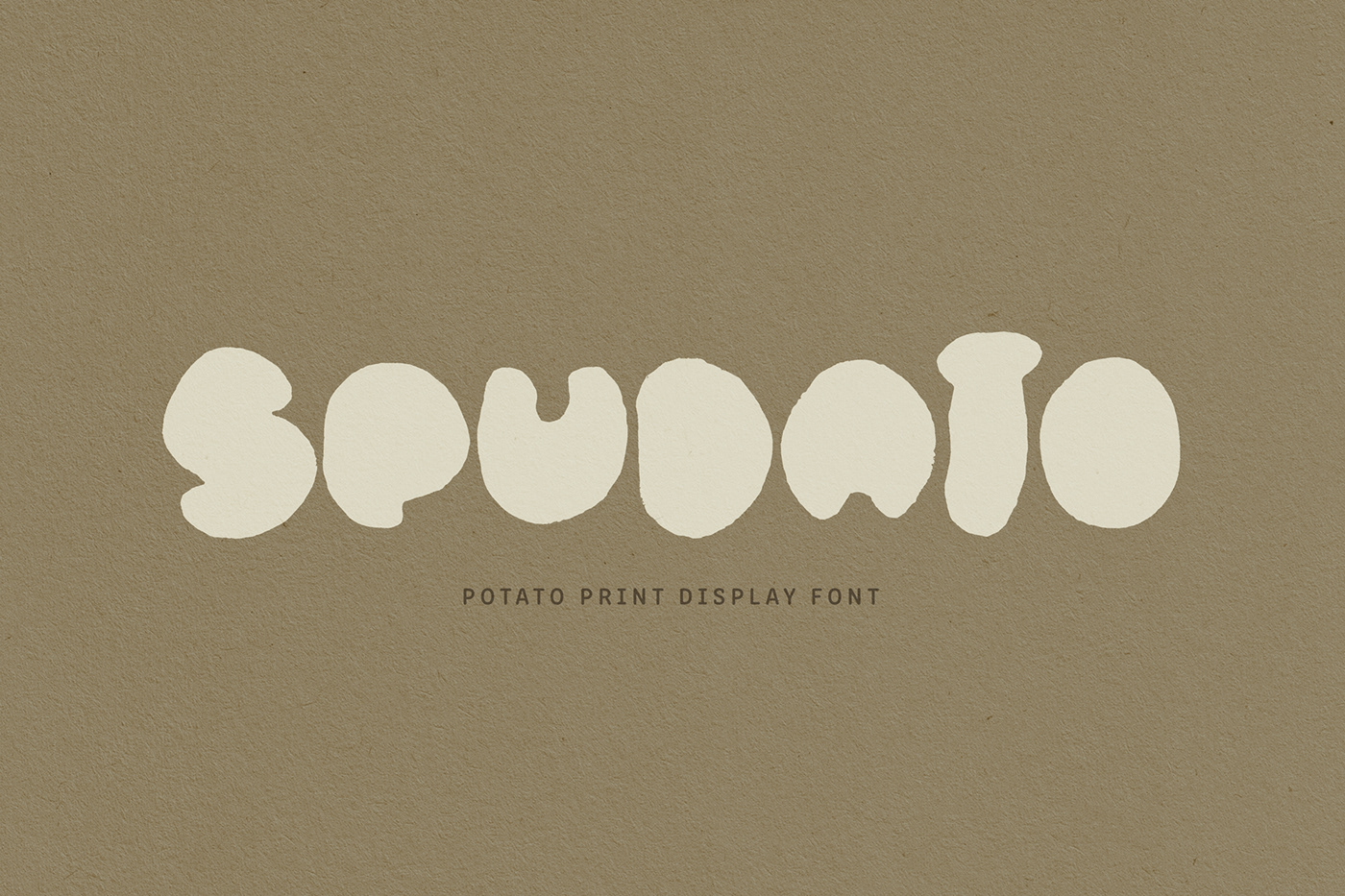 Spudato font designed by Deborah Ranzetta