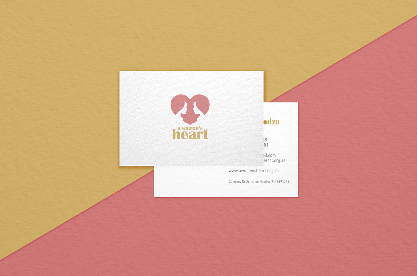 branding  women design pink and gold identity logo businesscards womenlogo Mockup minimalistic