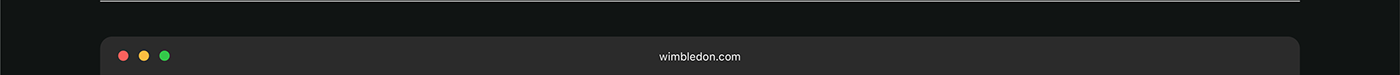 wimbledon tennis Web site UI ux sports interaction design