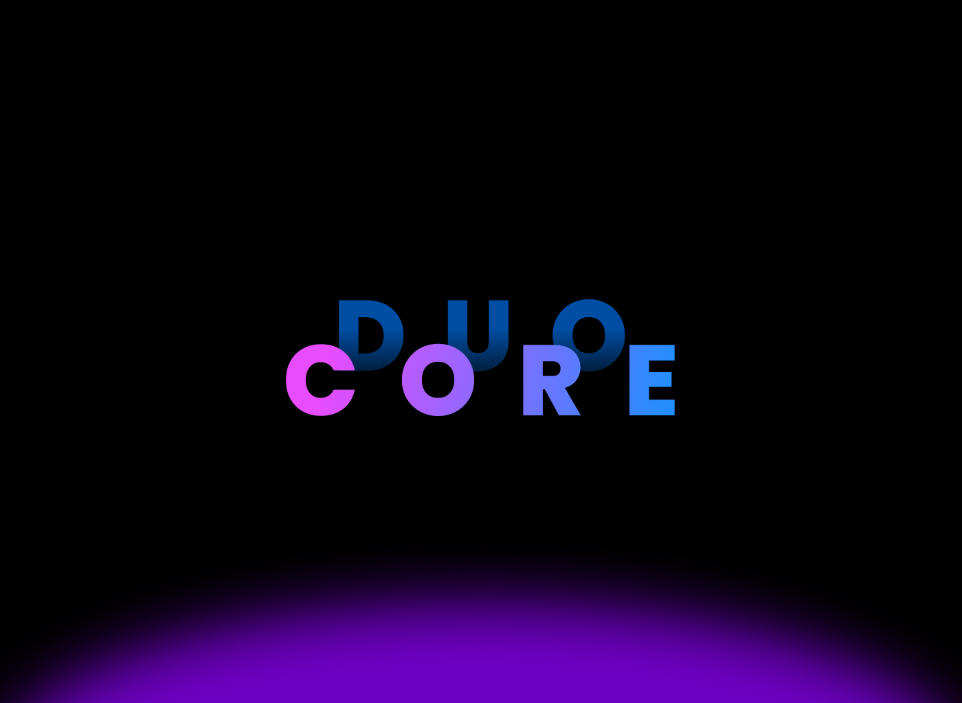 DuoCore - mobile UI dark mode
