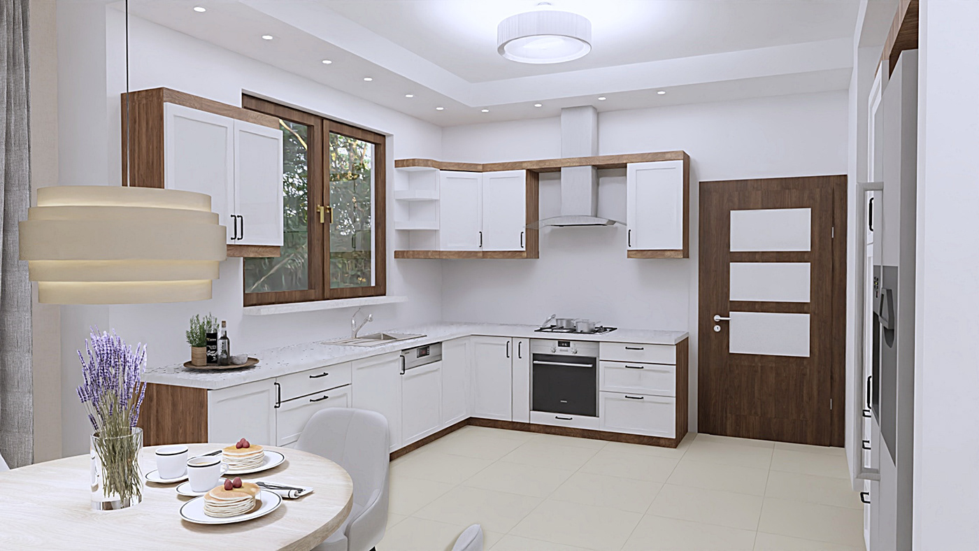 kitchen design Interior architecture Render visualization interior design  designer