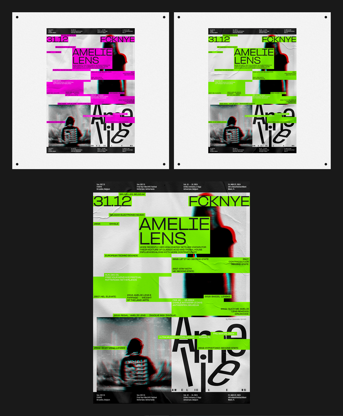 poster Graphic Designer Poster Design typography   techno festival