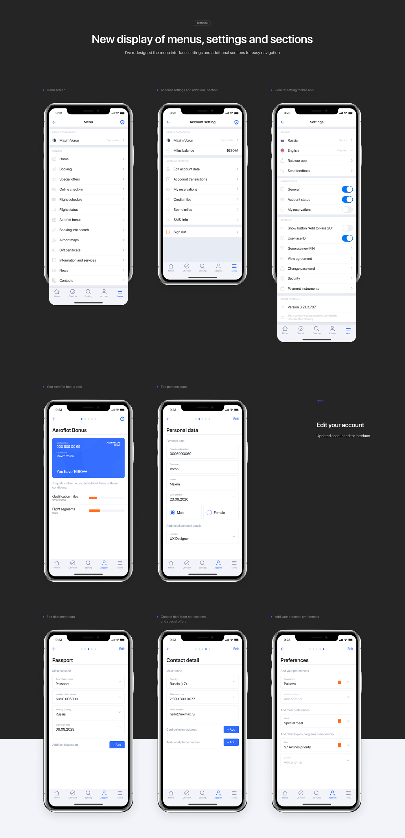 app design Travel UI ux app Interface interactions Booking airline