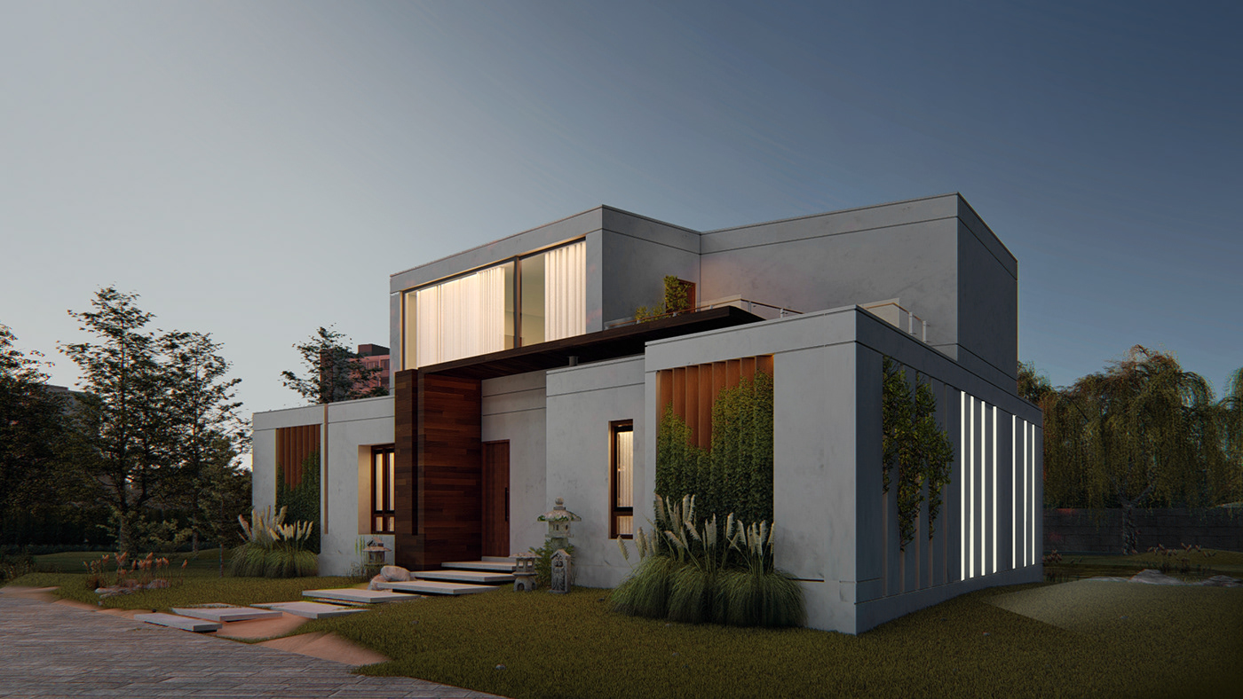 3D animation  architecture Elevation facade interior design  minimal Renders visualization