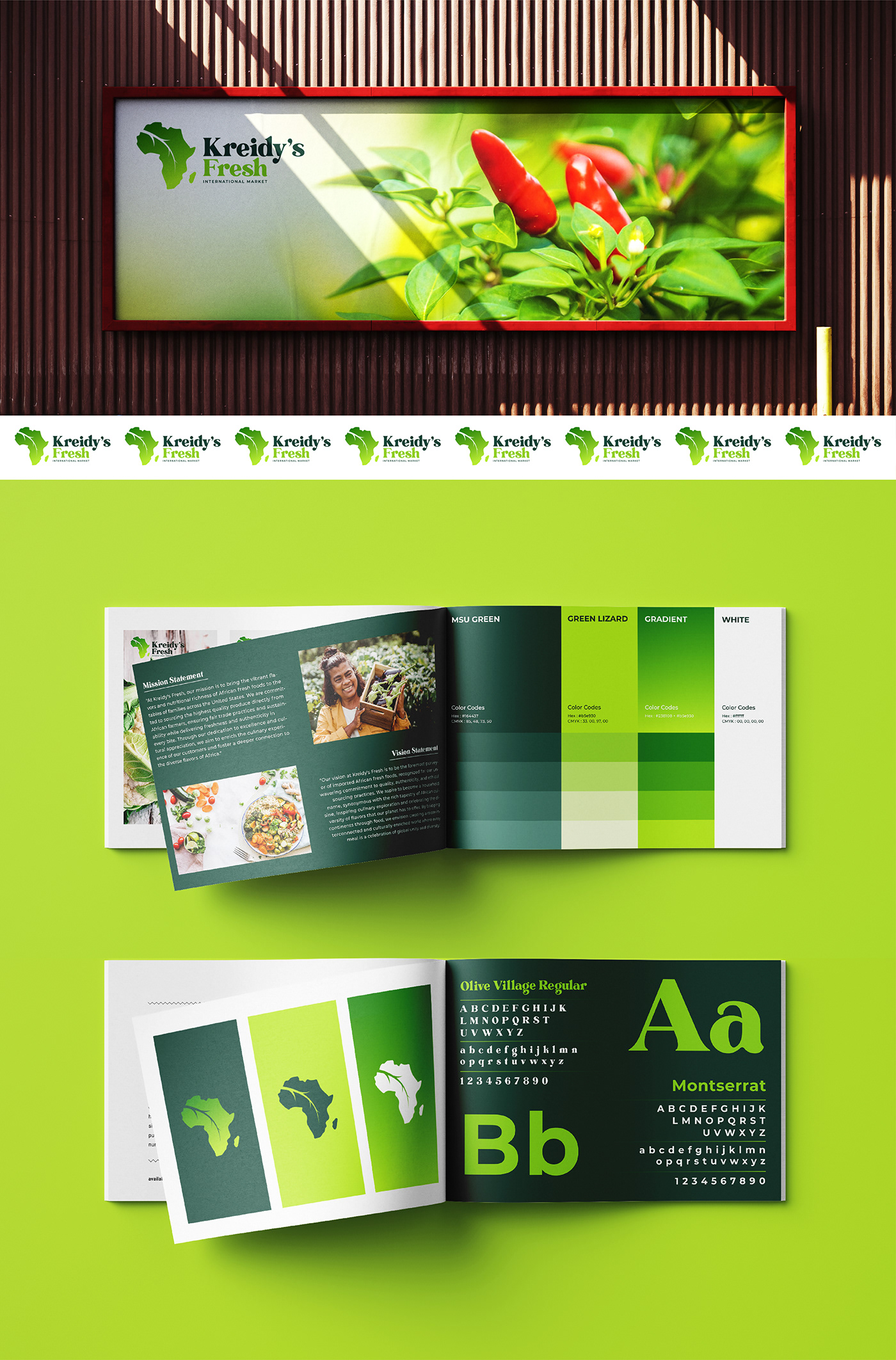 This is an organic food brand logo and brand identity.