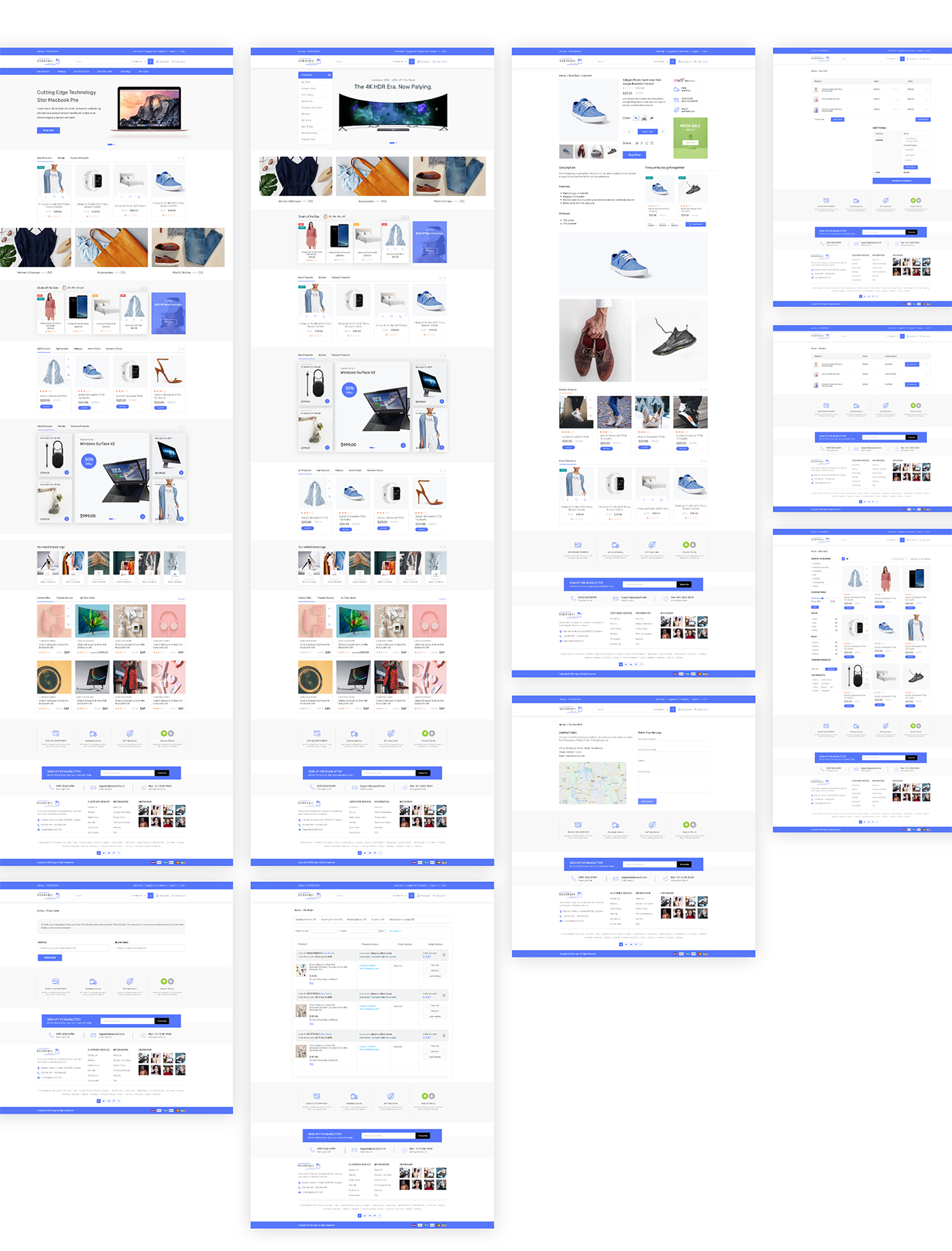 concept creative Ecommerce online order Shopping template Website Design