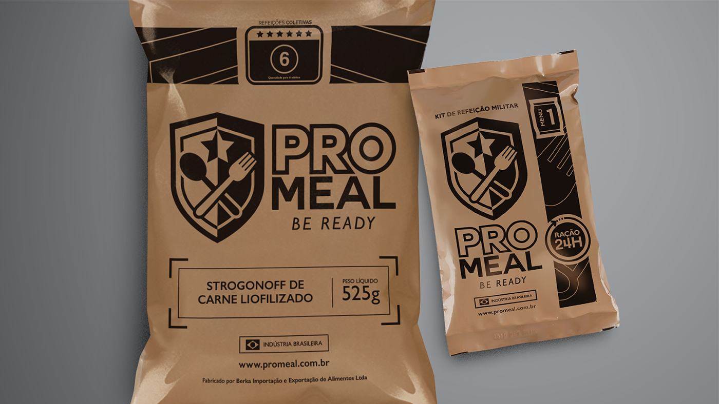 field ration Promeal combat ration ration pack Food  army navy package Label