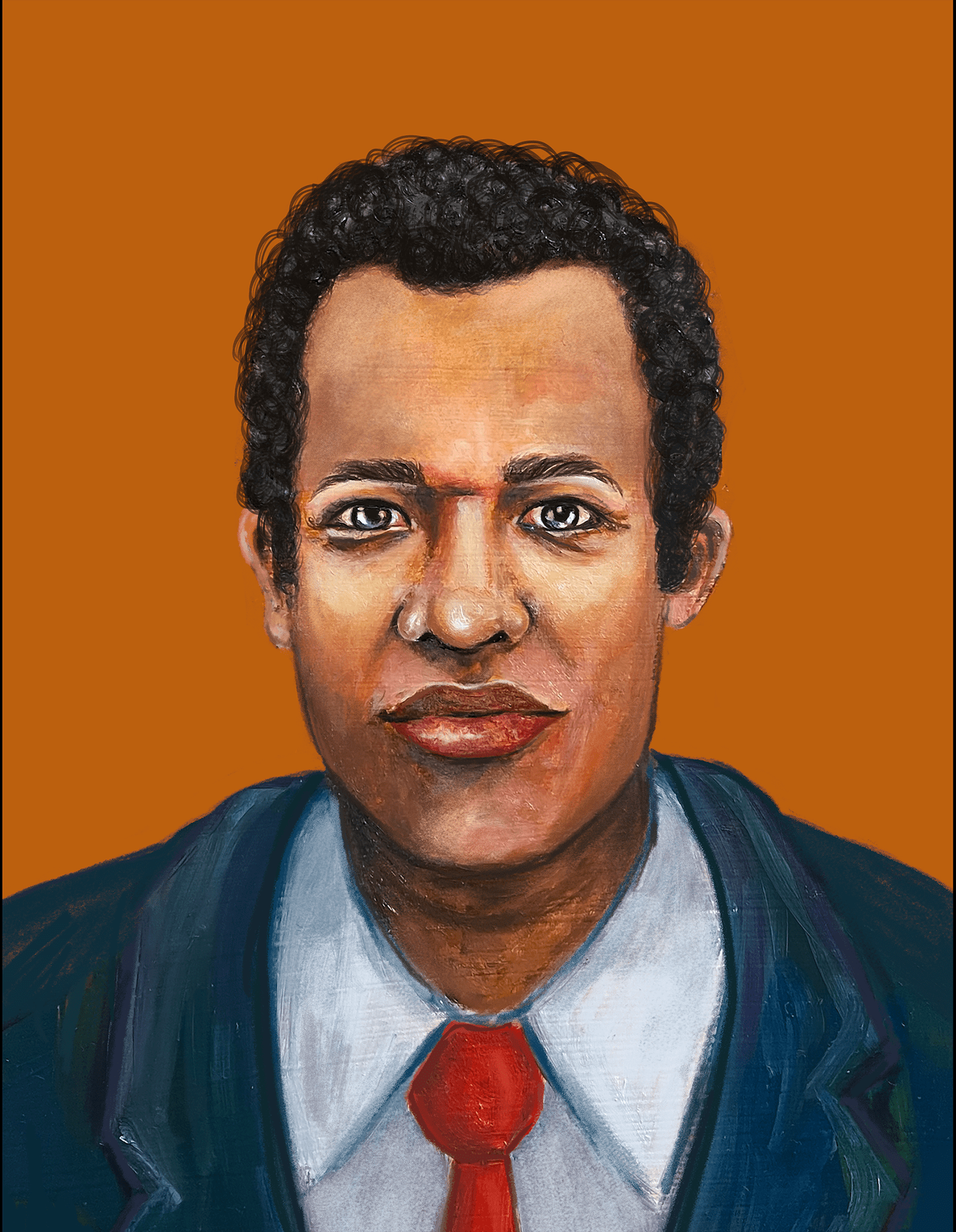 african american Behance ILLUSTRATION  Oil Painting people of color photoshop portrait portrait illustration wikimedia foundation Wikipedia