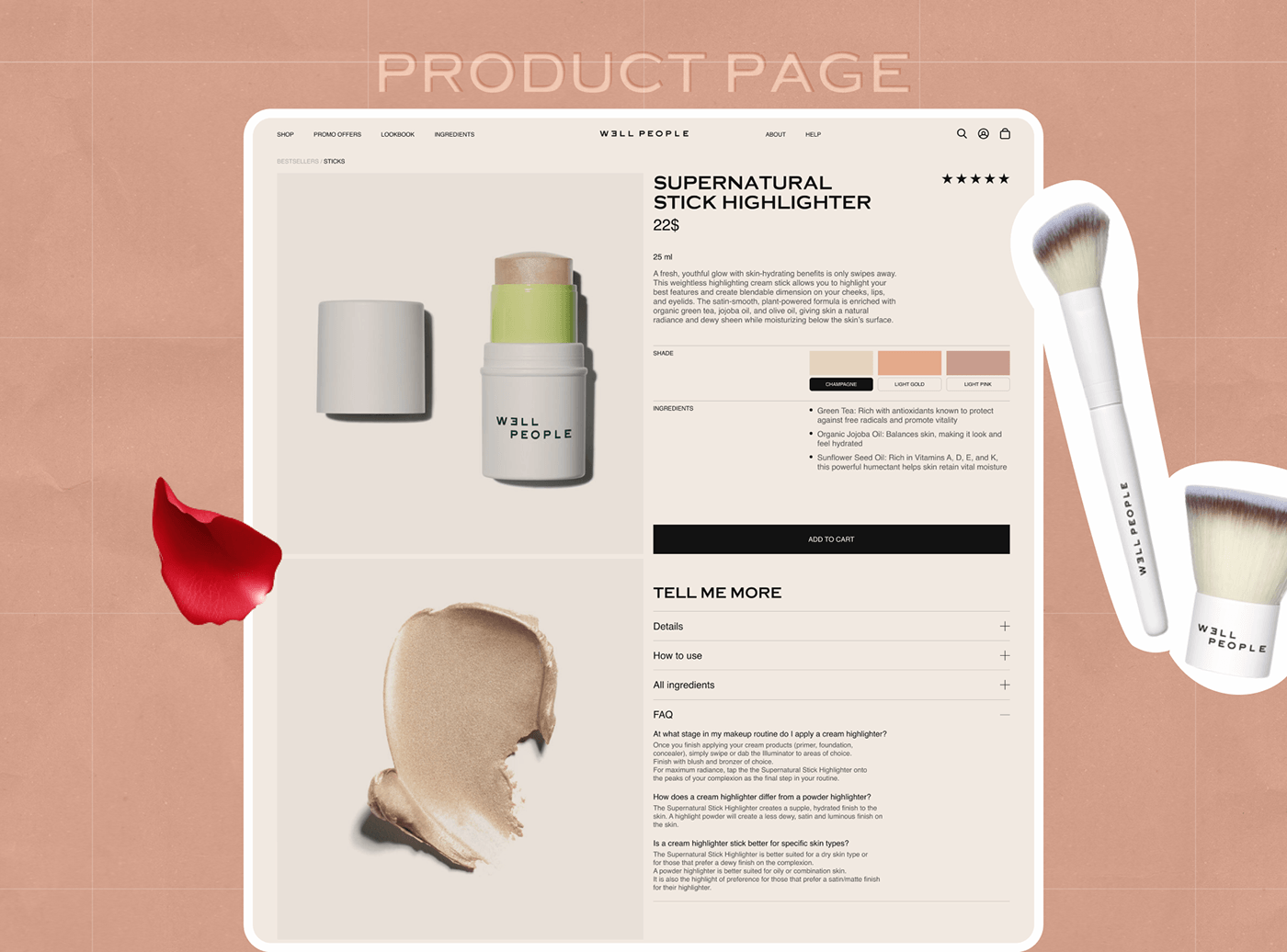 Ecommerce UI/UX ui design user interface Web Design  ux/ui shop beauty cosmetics фигма