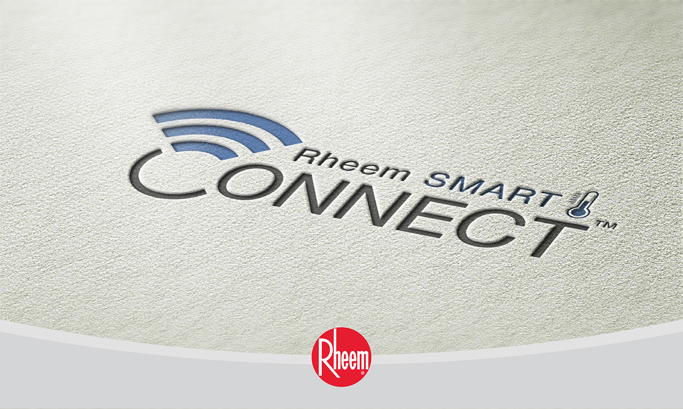 Advertising  air connect design fresh identity logo rheem Smart typography  