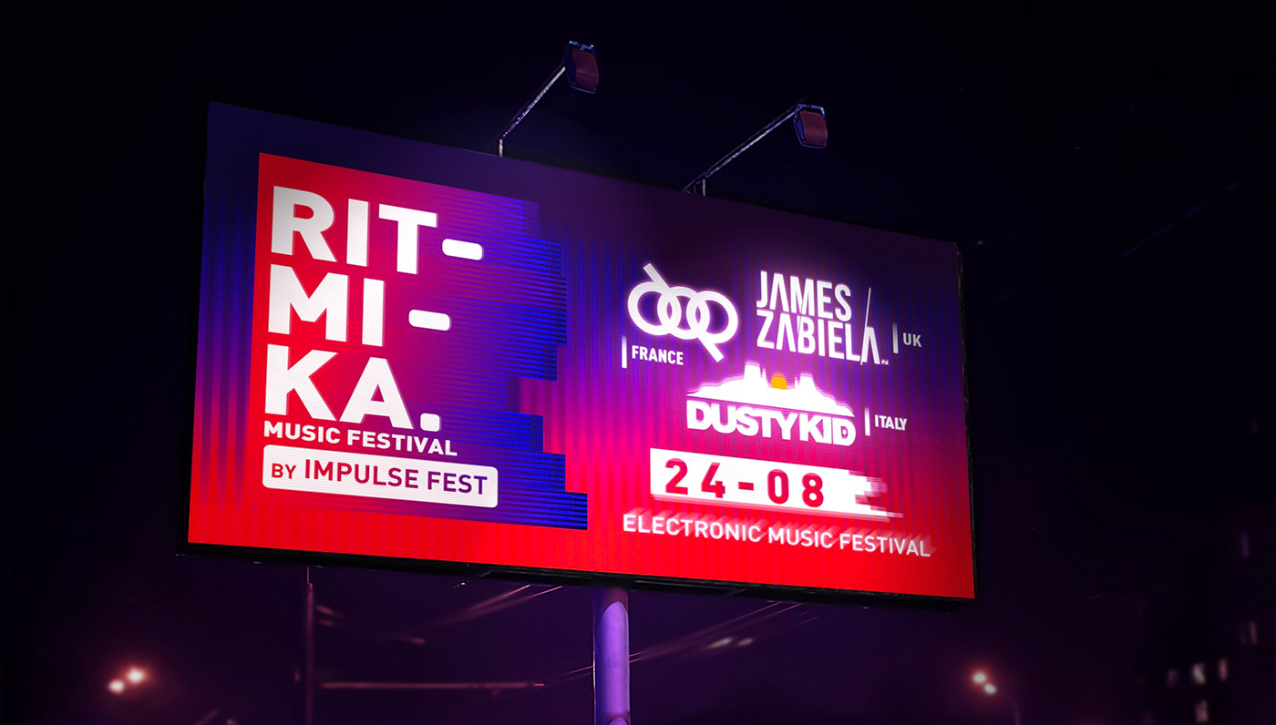 festival logo branding  music ticket Advertising  poster identity
