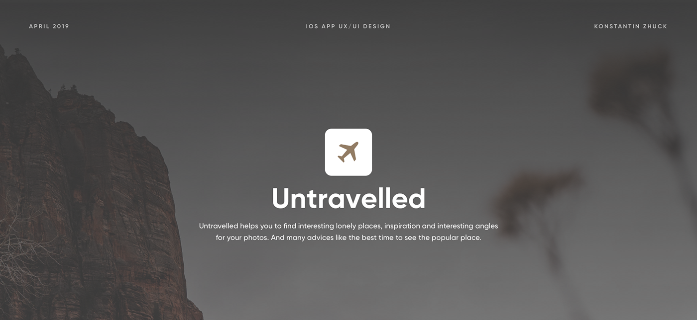 ux UI iOS App interaction app iphone Travel motion animation  photo