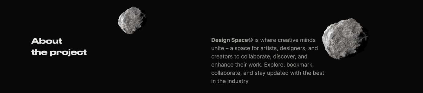Web Design  UI/UX Website inspiration graphic design  Figma Space  black and white UI product design 