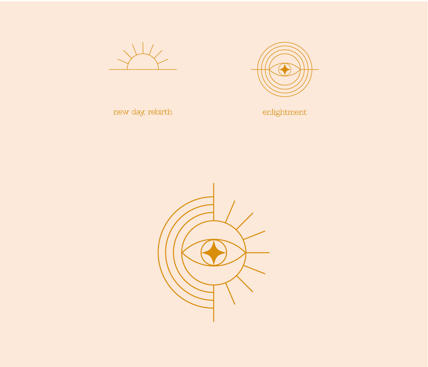 branding  eye logo mindfulness Sun