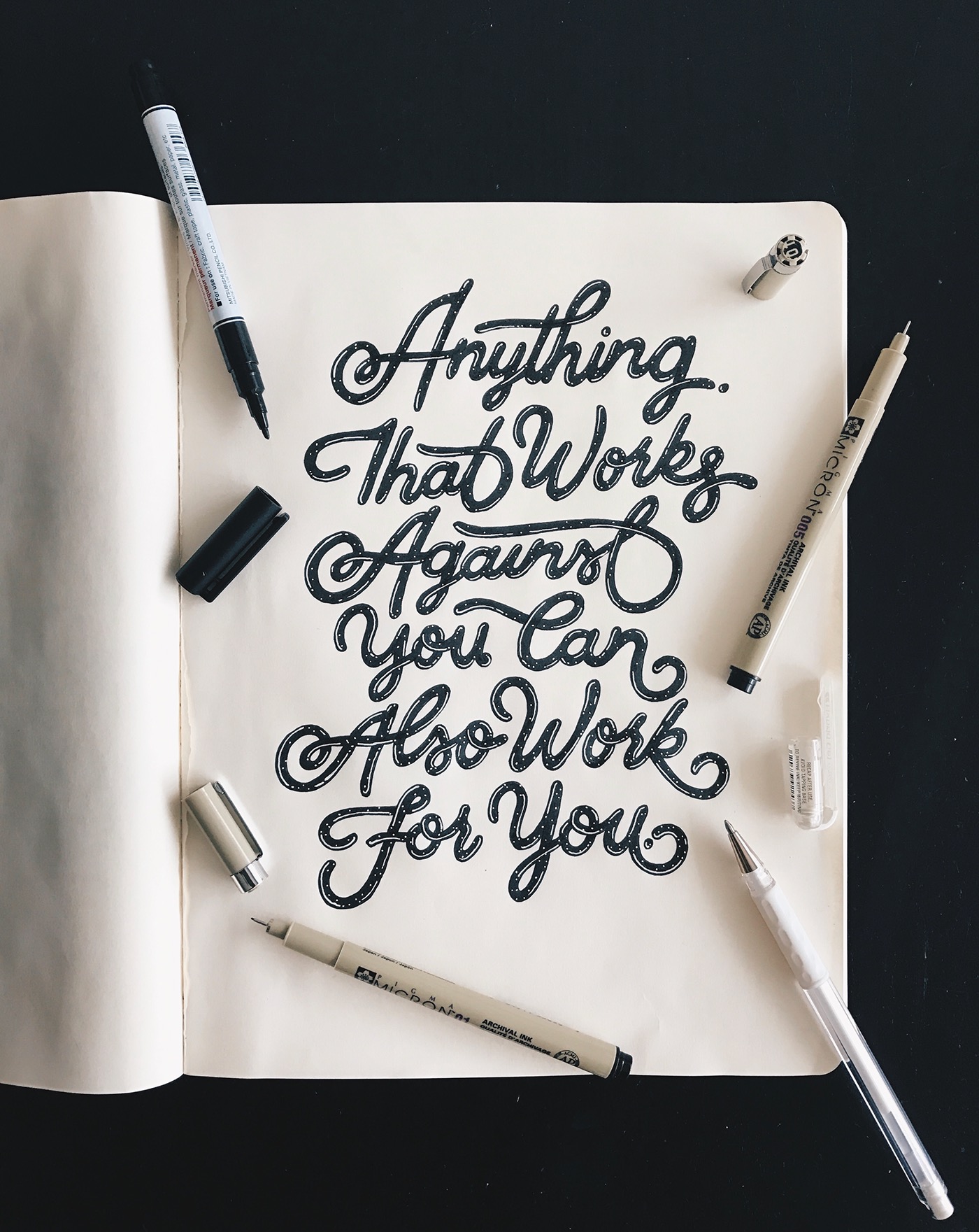 Handlettering lettering type scetch ILLUSTRATION  quote typography  
