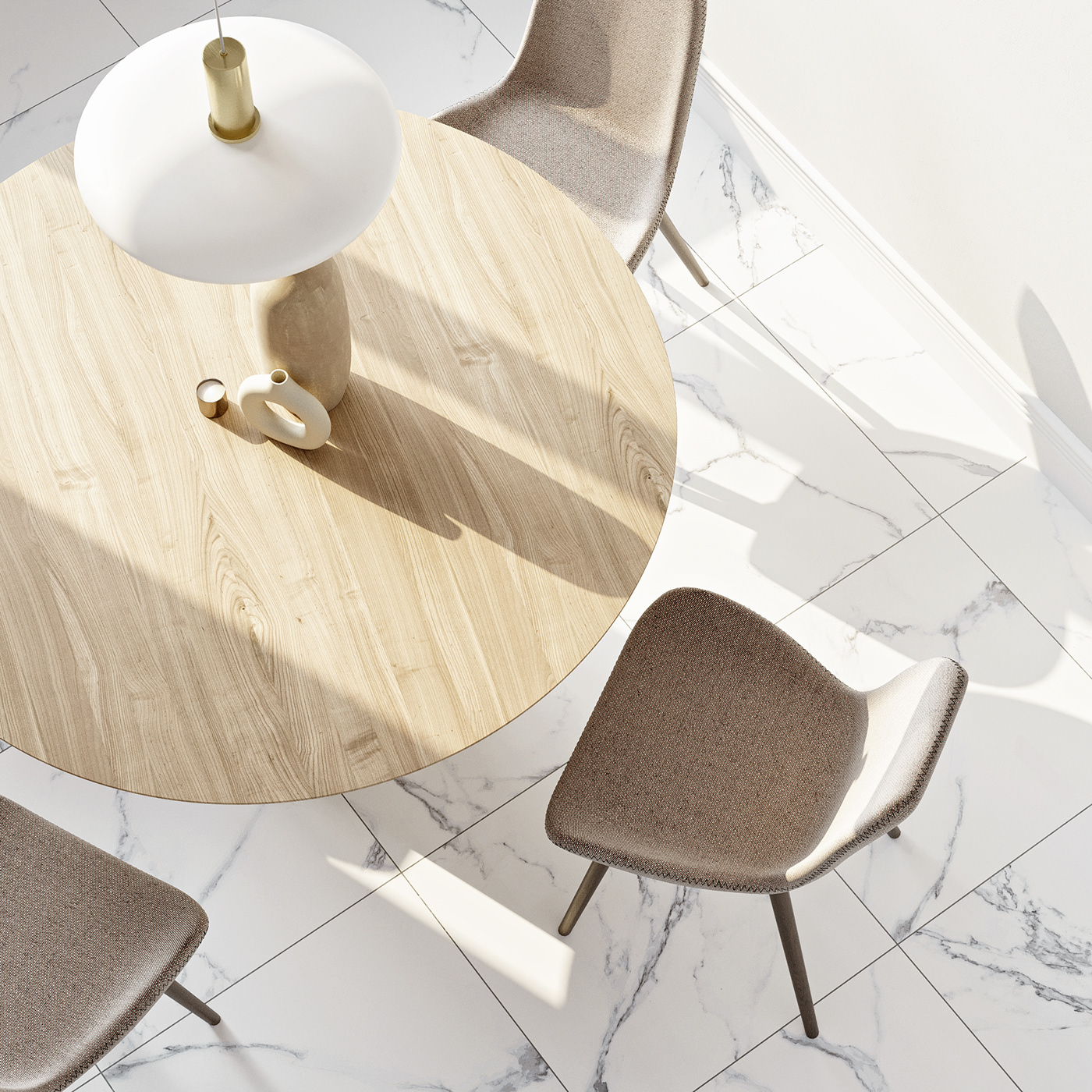 3D 3ds max corona render  design flat interior design  minimal modern Render visualization