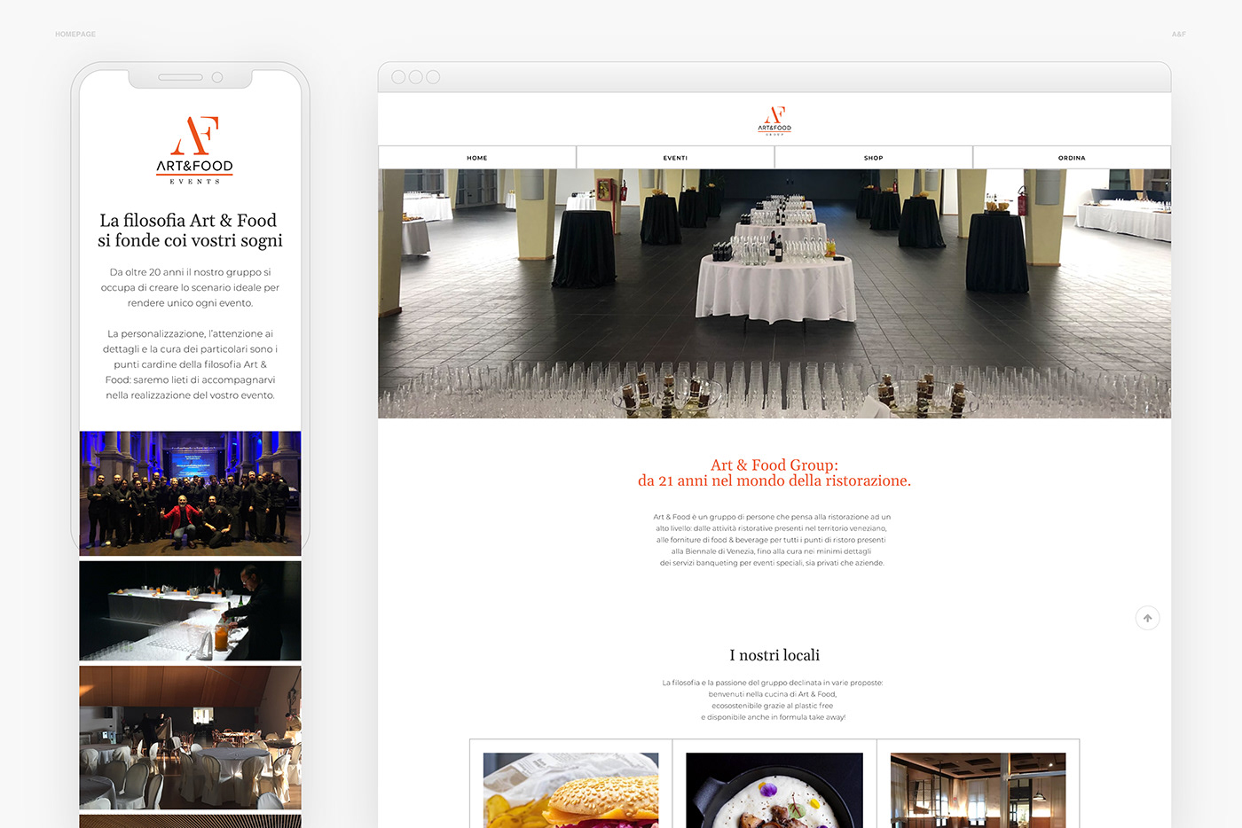 app design art & food communication digital communication food & beverage menu design social media marketing Website Design