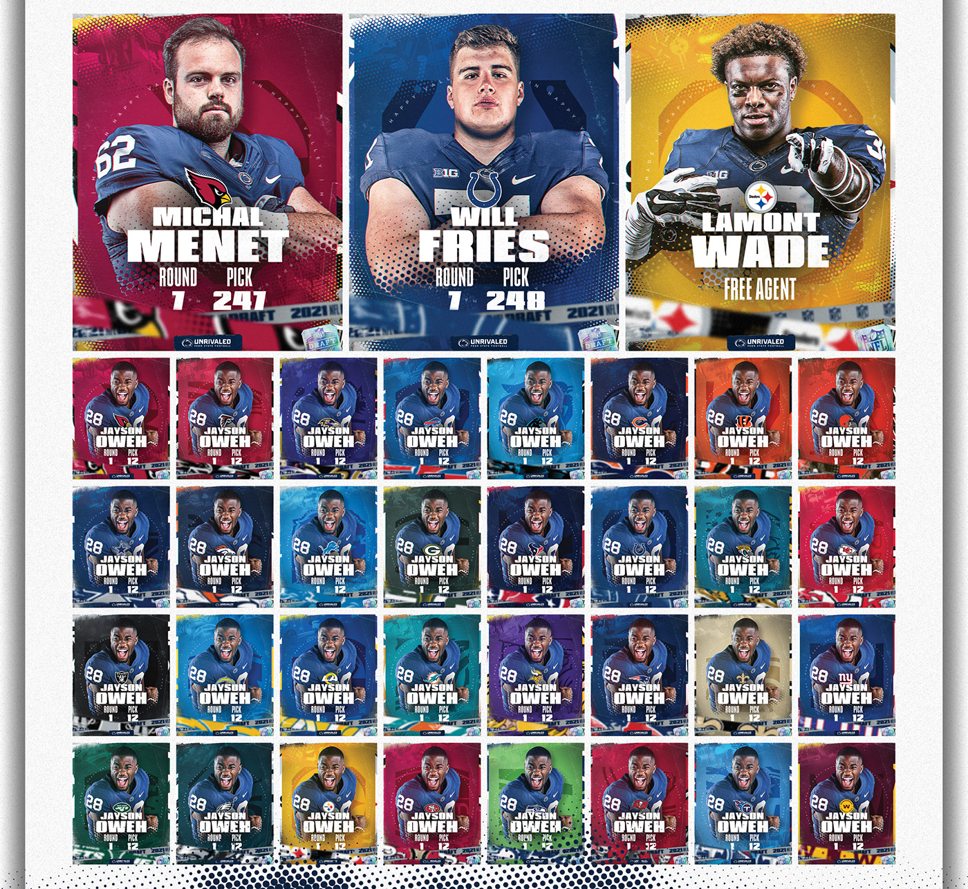 design Draft football jersey nfl nfl draft Penn State photoshop sports state