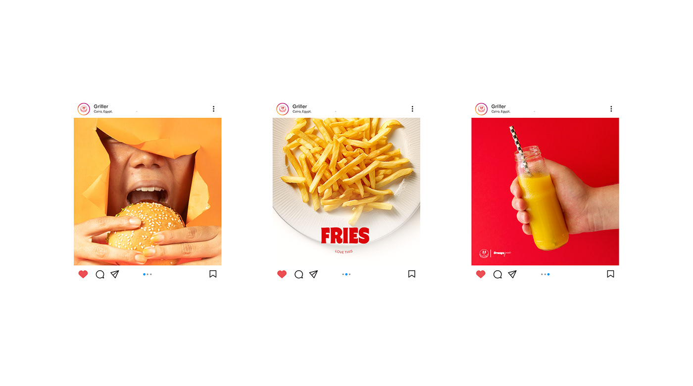 brand identity Food  Packaging restaurant adobe illustrator branding  burger Griller logo Retro