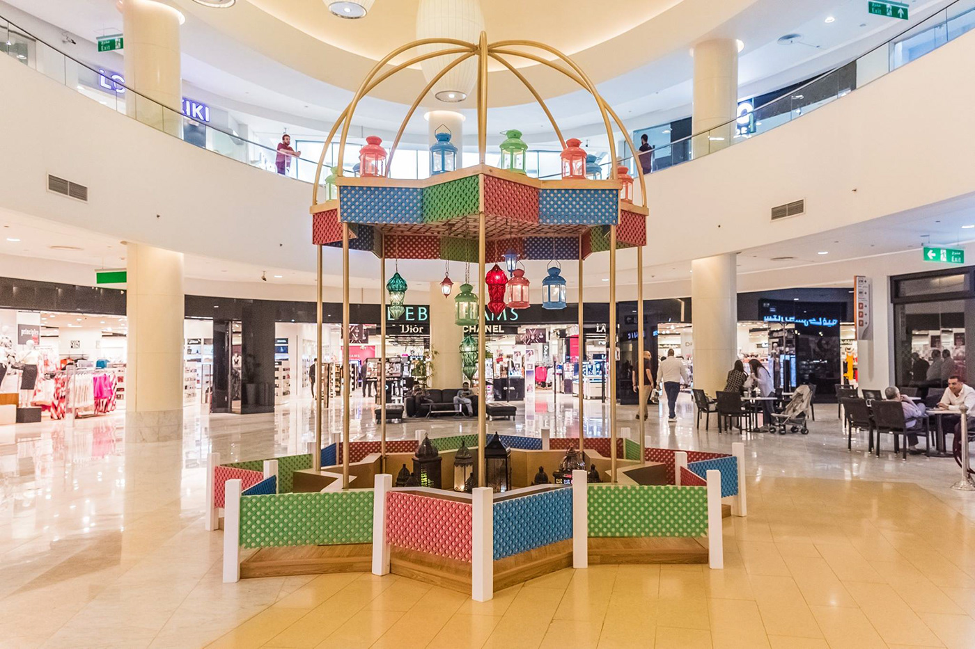 mall branding  ramadan gate Mockup Landmark Cairo Festival City booth photo booth