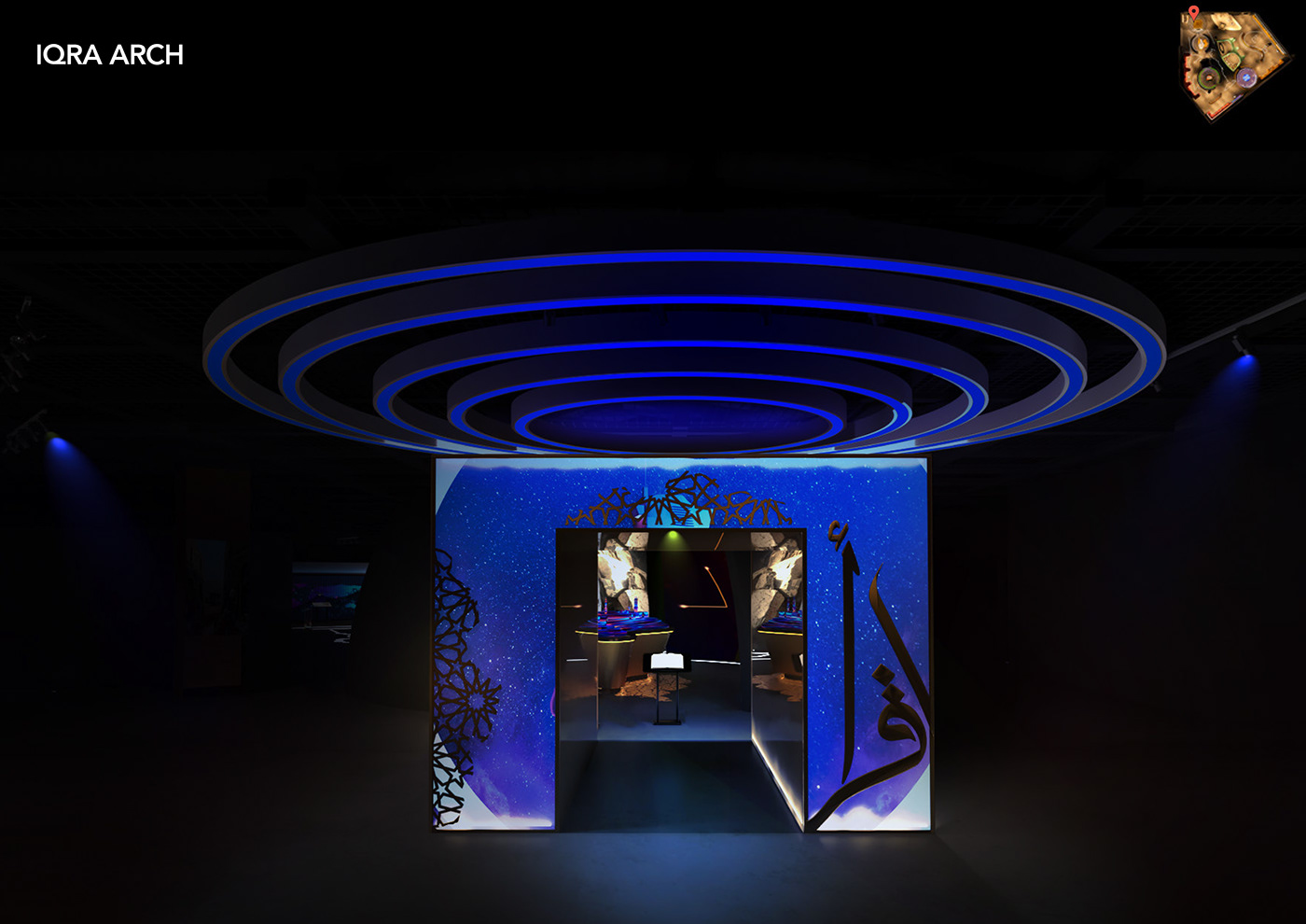 3D 3dsmax dubai Event Design Exhibition  Interior Museum Design Render visualization vray