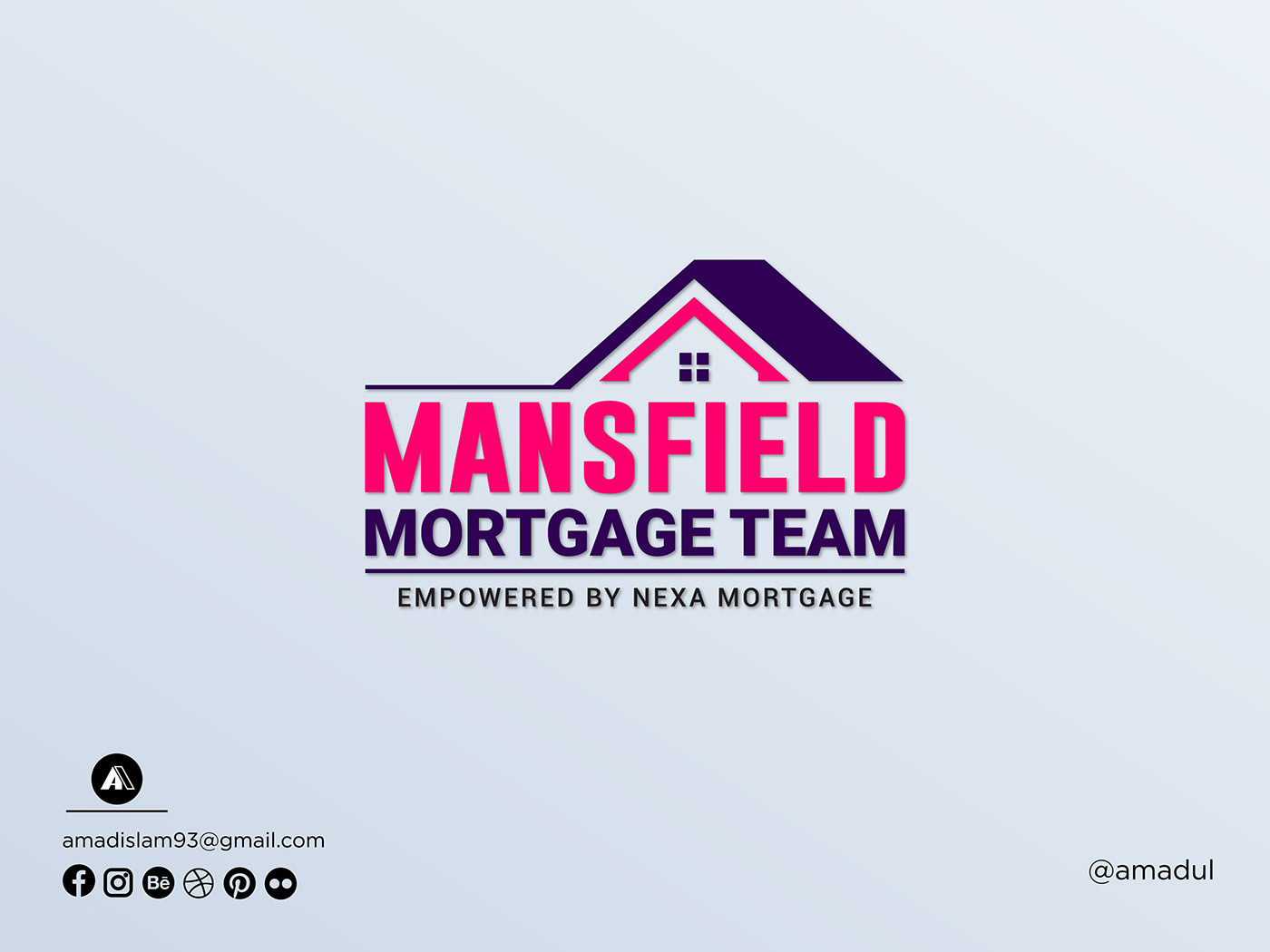 brand identity designer home logo design Logo Design marketing   minimal modern Mortgage professional real estate