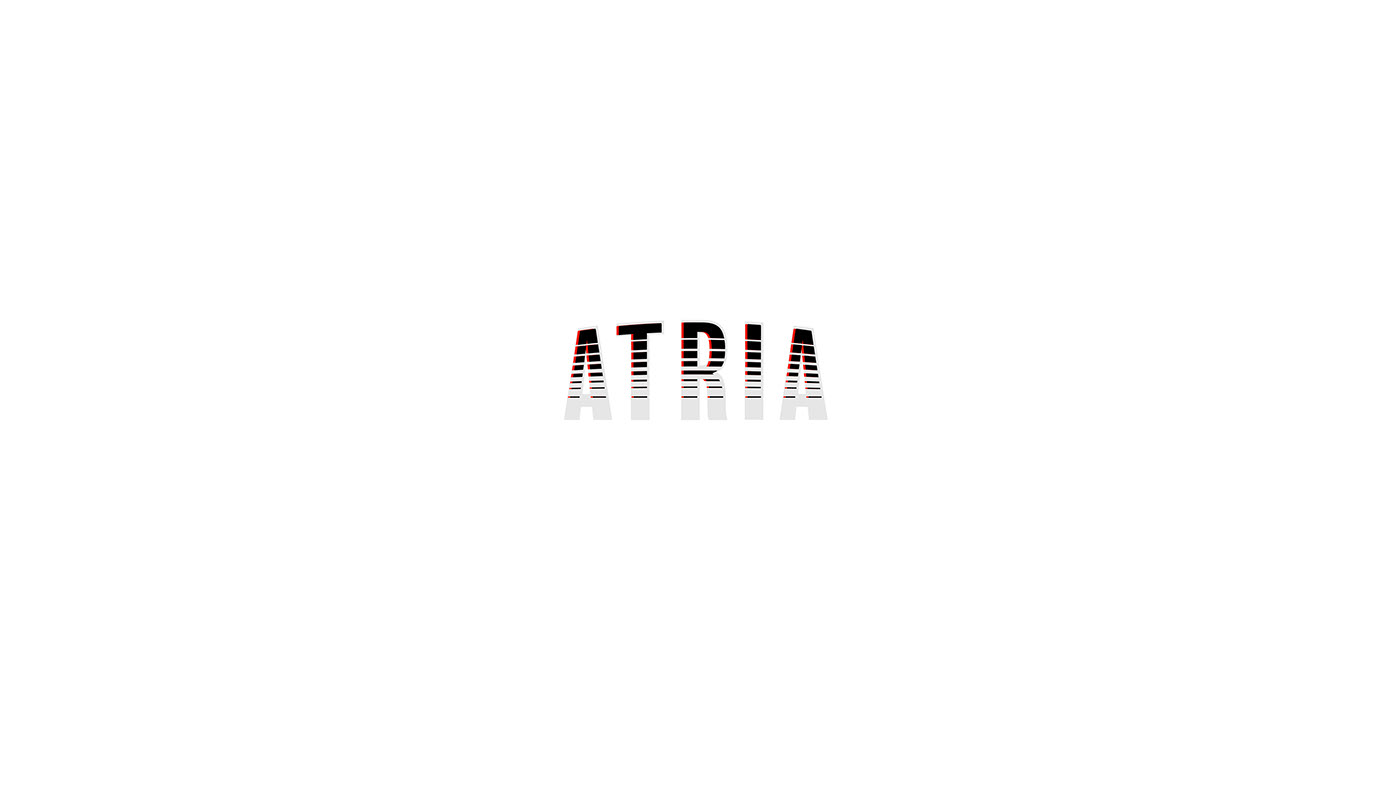 atria bold brand branding  design dj edm logo music wordmark