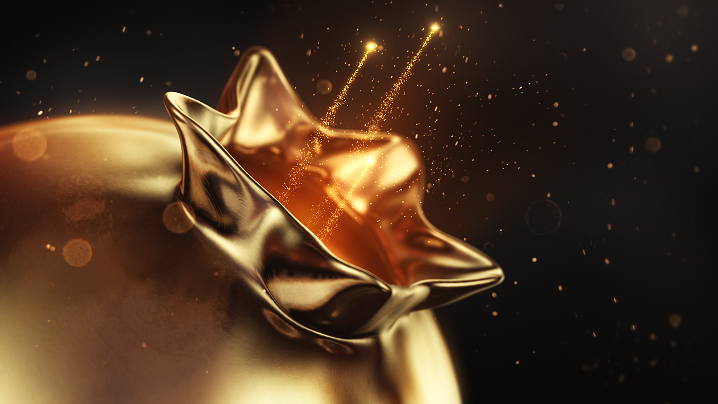 element3d rendering motiondesign aftereffects gold organic Awards tvdesign Cinema 4d