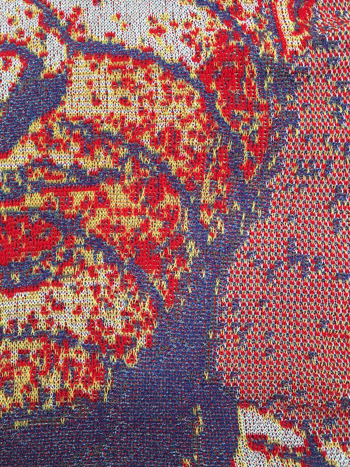 knitting portrait Textiles design surface soft goods knit risd